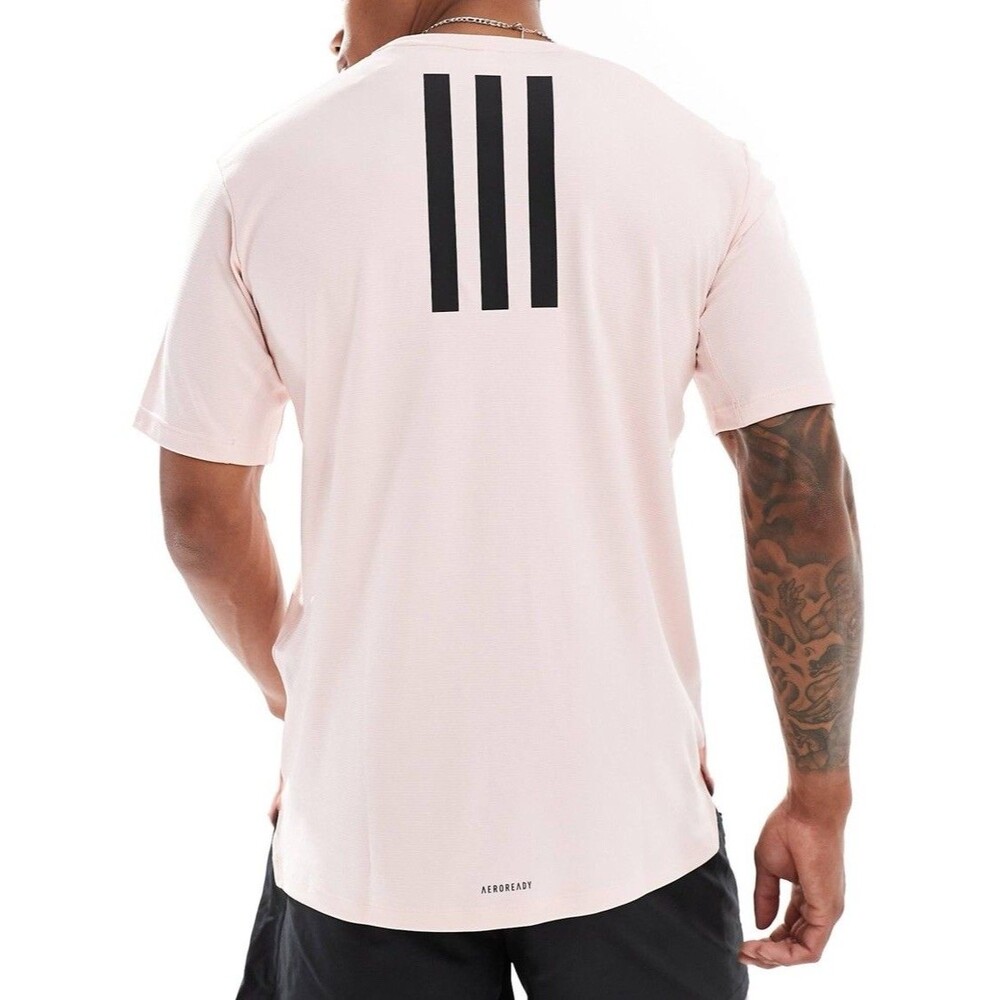 ADIDAS PRIMELIFT WORKOUT TEE T-Shirt Light Pink Men's SZ S